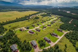 Sky view of Dalraddy Holiday Park