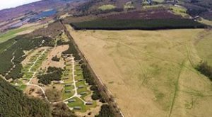 View over park from the sky