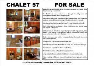CHALET 57 FOR SALE